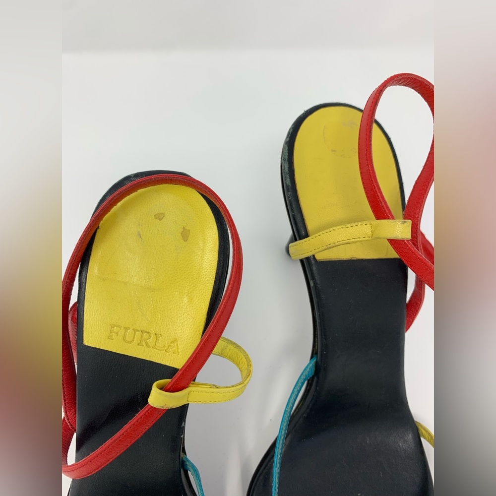 Furla Multi Color Strappy Sandals - Picture 5 of 9